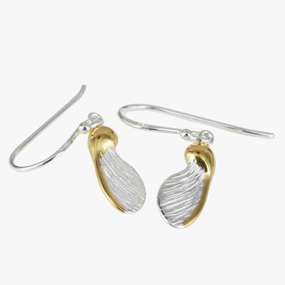 Boucles d'oreilles en sycomore