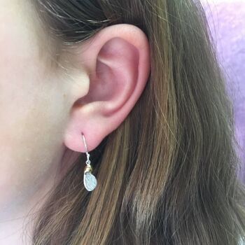 Boucles d'oreilles en sycomore 3