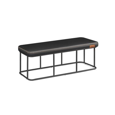 Schlafzimmersofa bis 300 kg belastbar, tiefschwarz, 40 x 120 x 45 cm