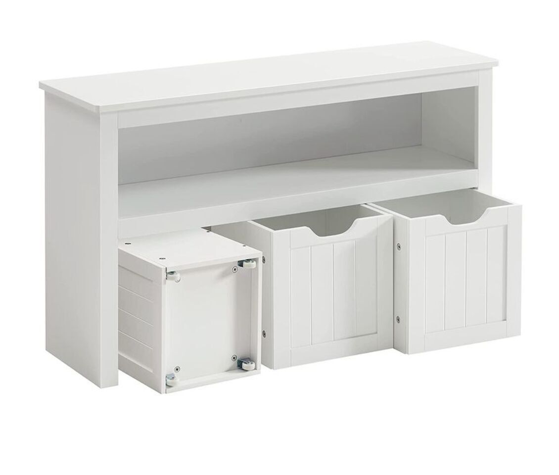 pour enfants, meuble à étagères à jouets, armoire de rangement - 102 x 30 x 60 cm 1