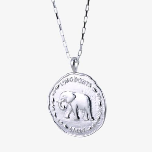 Elephant Coin Necklace