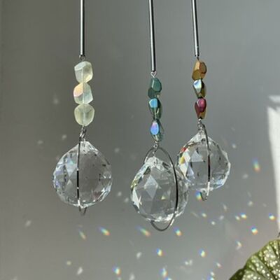 Suncatcher Rocks argento/ acchiappaluce/ cristallo per finestre