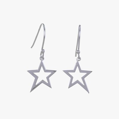 Boucles d'oreilles étoile duo en argent sterling