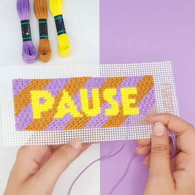 Kit Canevas - Pause - marque-page