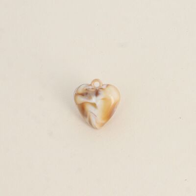 Perla - cuore in resina, 20 pezzi