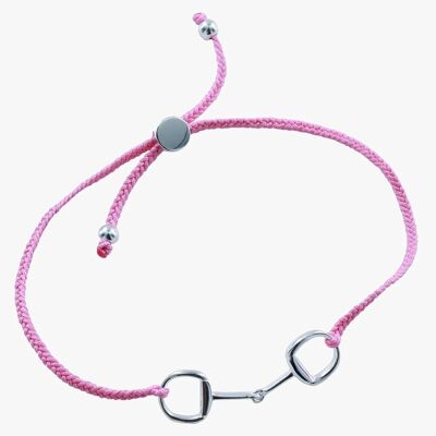 Silver Snaffle Friendship Bracelet EQ23PK