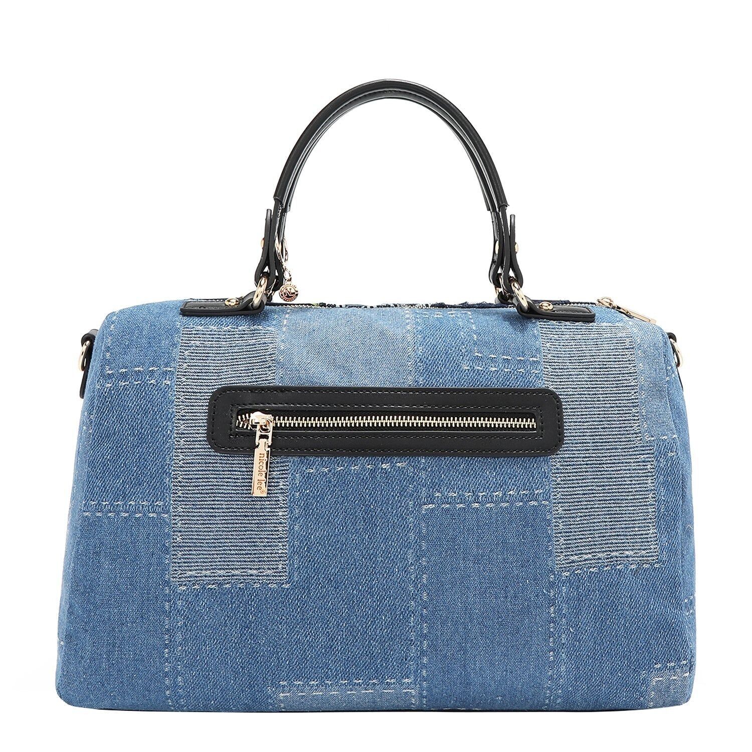 Buy wholesale DENIM BOSTON BAG (FOREST OF LOVE)