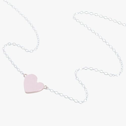 Rose Heart Slider Necklace