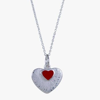 Collier Coeur d'Amour Rouge 5
