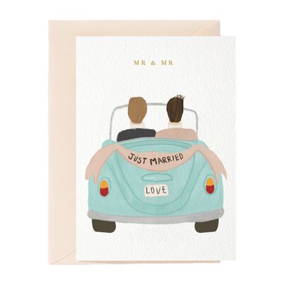 Carte de vœux « M. et M. Just Married »