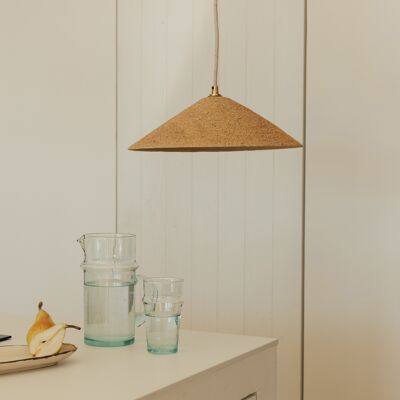 Lampada a sospensione in paglia Girau