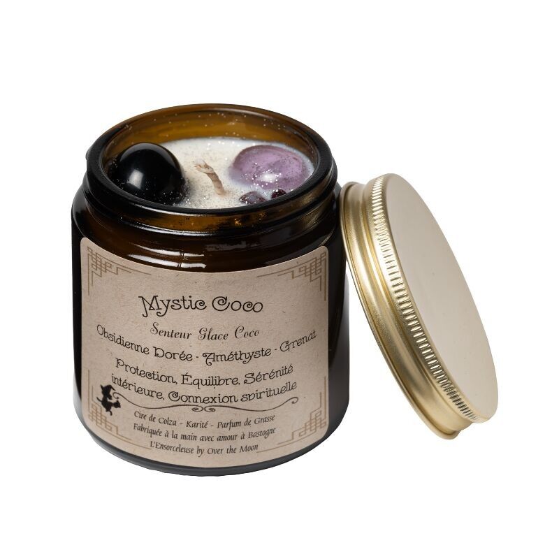 Mystic Coco Lithotherapy Candle - Coconut Ice Cream