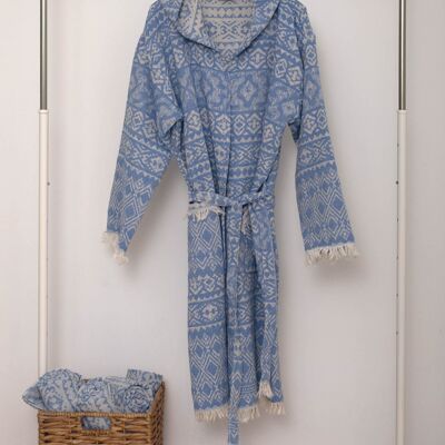BATHROBE HYDRA PARL.BLUE