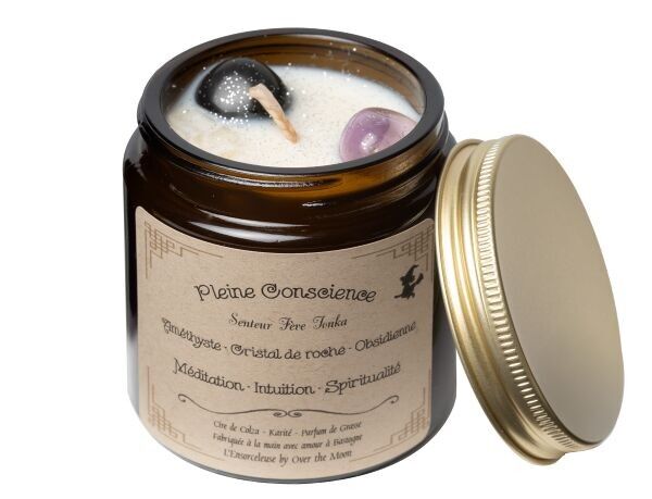 Mindfulness Lithotherapy Candle – Tonka Bean