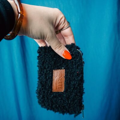 Amsterdam black fleece pouch 🚲