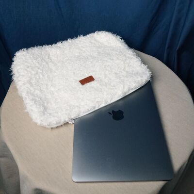 Funda para portátil - Piel de oveja blanca ❄️
