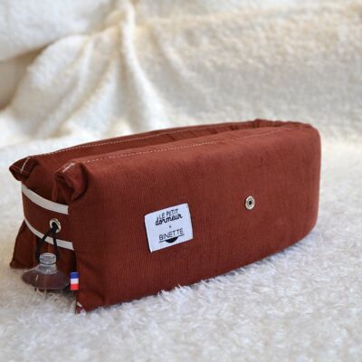 Coussin de voyage Le Petit Dormeur x Binette : Velours côtelés rouge ❣️