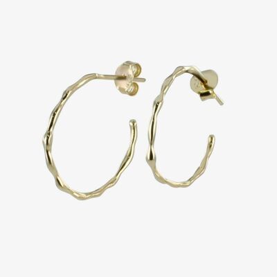 Boucles d'oreilles Hula Hoop en argent sterling Or