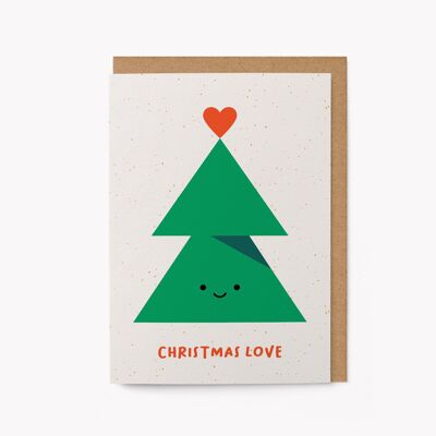 Christmas Love tree - Holiday card