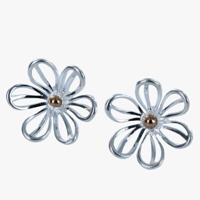 Boucles d'oreilles marguerite