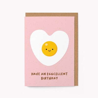 Eggcellent Birthday - Biglietto di auguri di compleanno