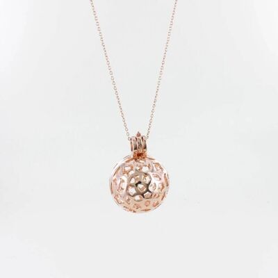 Collier Médaillon Etoile De Parfum Rose