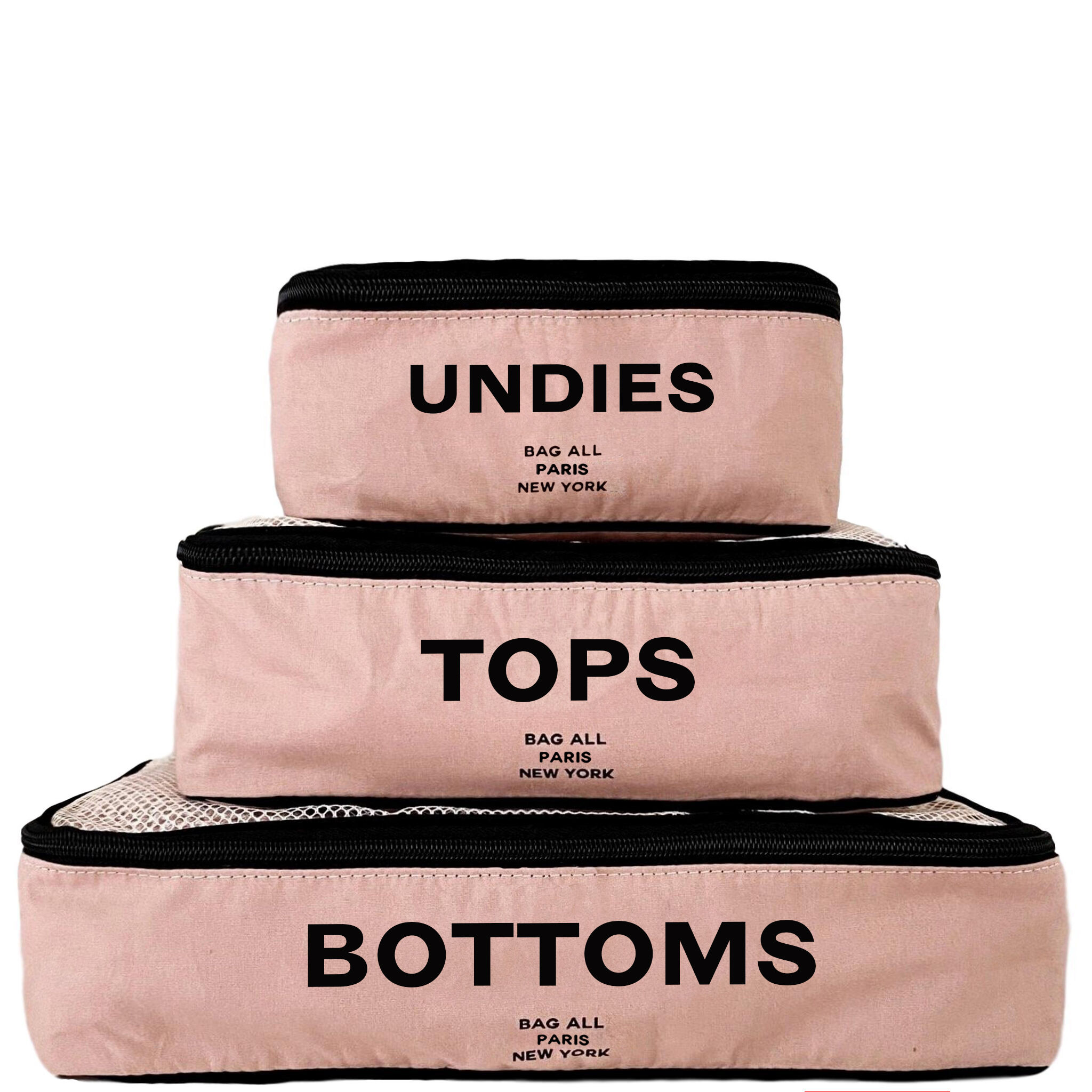 Best Packing Cubes, 3-pack – Pink/Blush