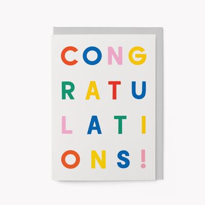 Félicitations - Carte de voeux