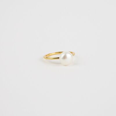 Bague classique en perles d'eau douce