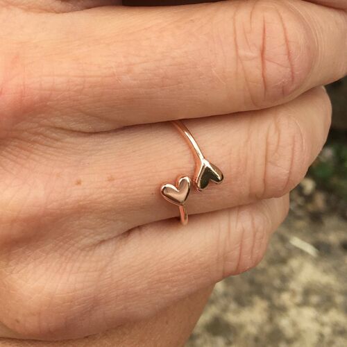 Heart to Heart Ring Gold