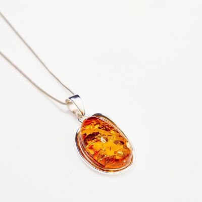 Amber Sunrise Pendant Necklace