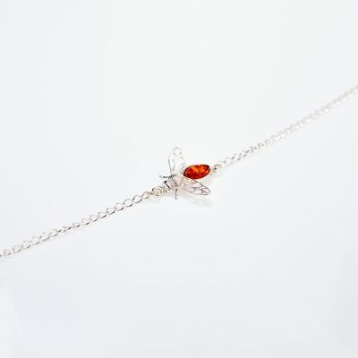 Pulsera de abeja de ámbar