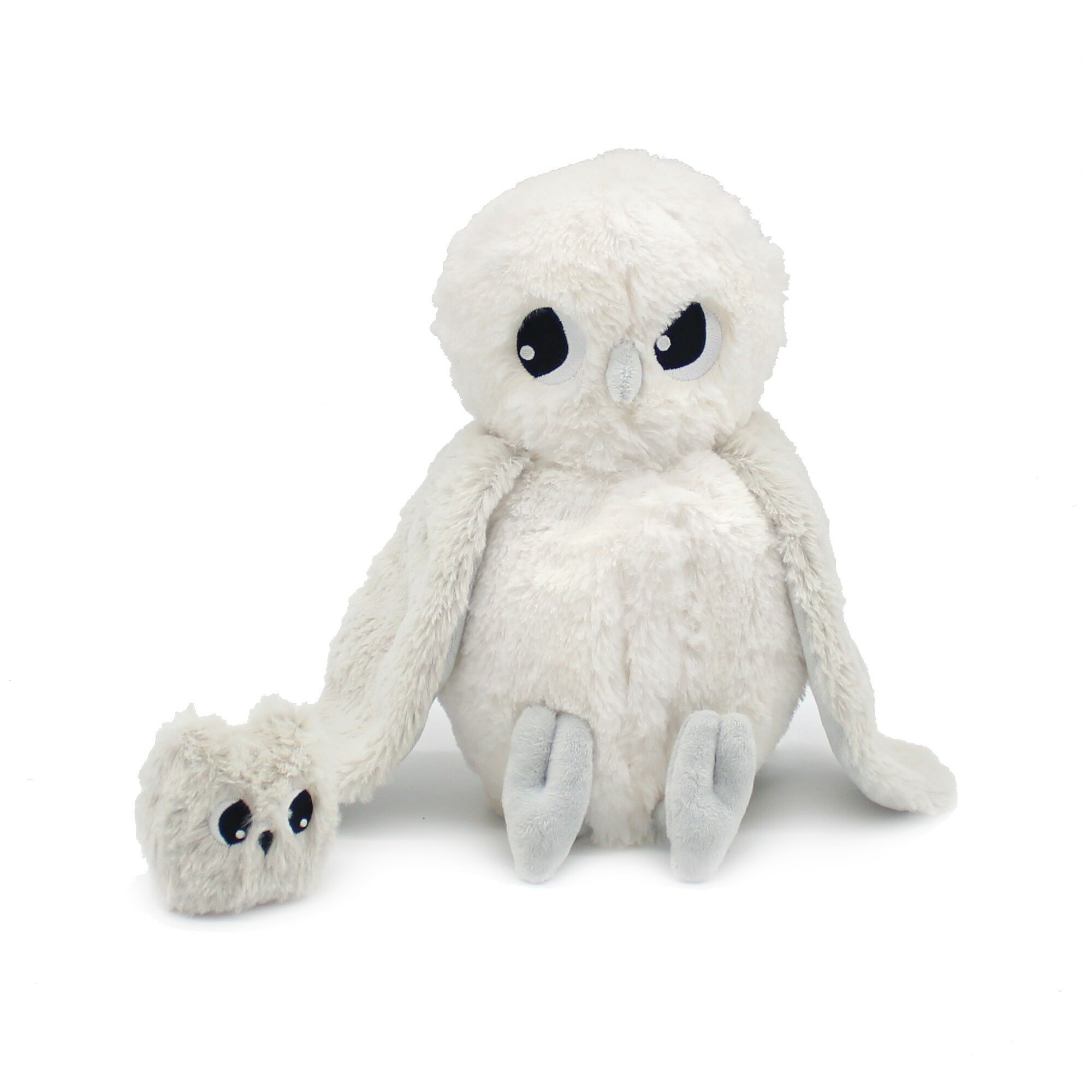 LES PTIPOTOS – CUCKOO, DIE SCHNEEEULE, PLÜSCHTIER, MAMA & BABY – 24 CM