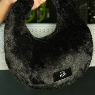 Borse in pelle vegana, articoli in pelle alla moda, borse morbide: August Midnight Black