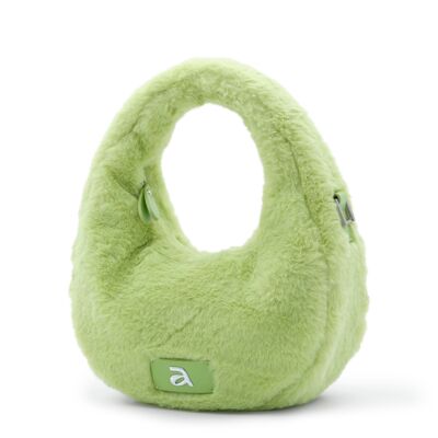 Vegan cuir sacs a mains, maroquinerie mode, fluffy sac's : Août Dashing Lime