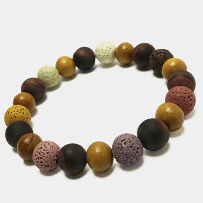 Pearl Power GL51 – Sportliches Herrenarmband aus Natursteinen