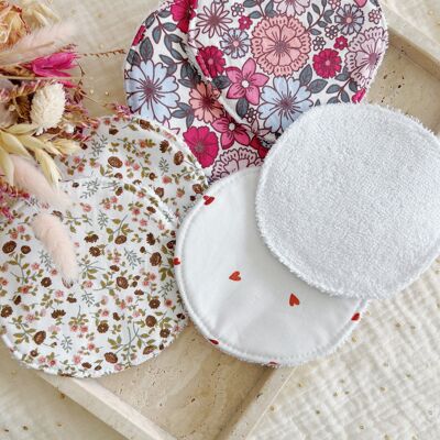 Set of 2 washable nursing pads