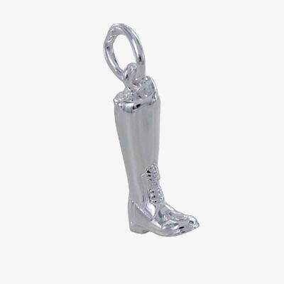 Anhänger mit kleinem Reitstiefel aus Sterlingsilber