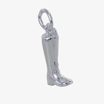 Breloque pour petite botte d'équitation en argent sterling 2