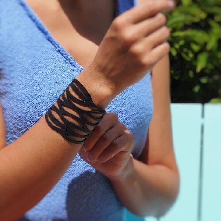 Bracciale in gomma riciclata autunnale