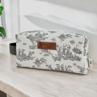 Nomad pencil case S, "Antoinette" gray (gray strap)