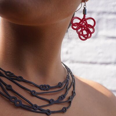 Collar de goma recuperada con llamarada