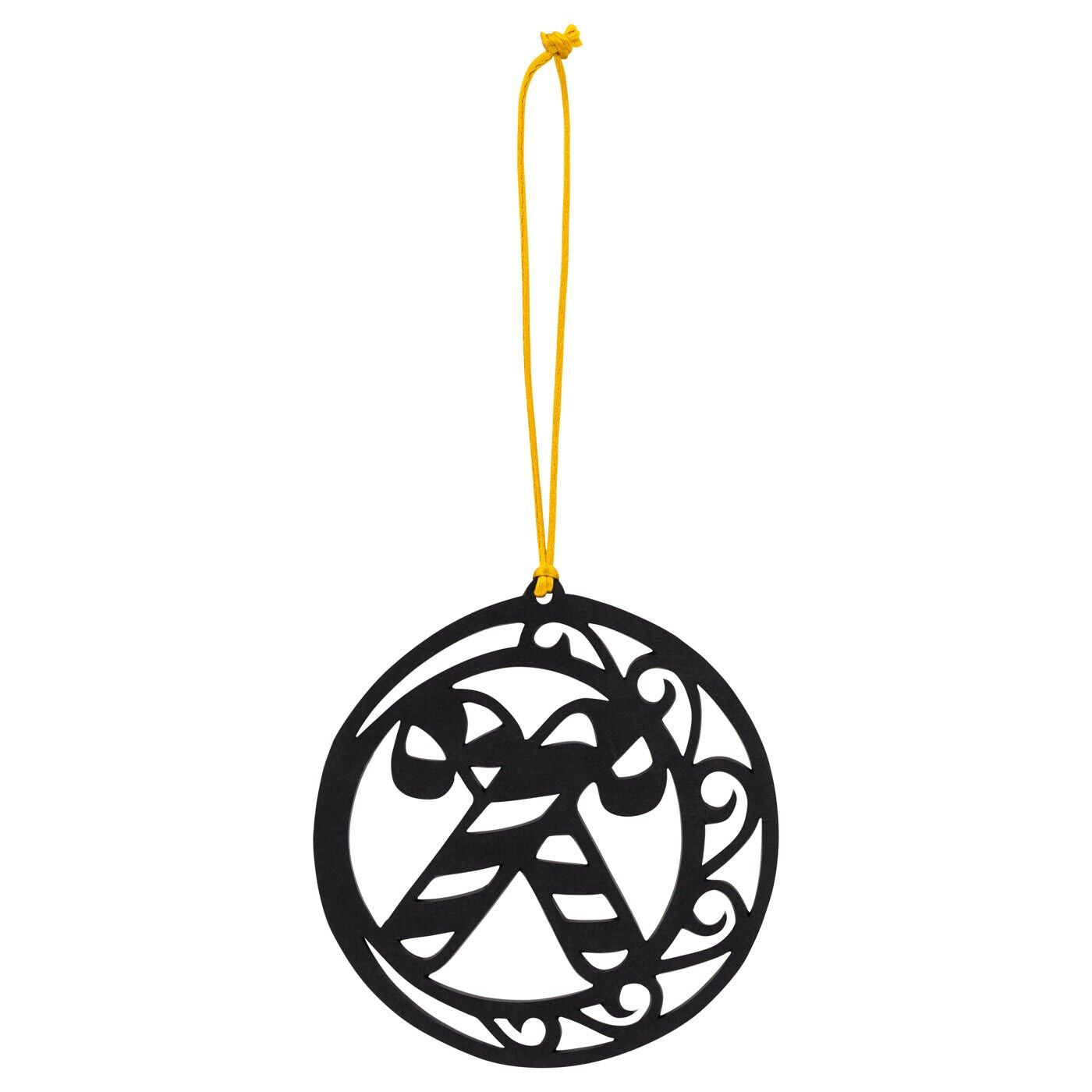 Decorazione natalizia ecologica a forma di bastoncino di zucchero