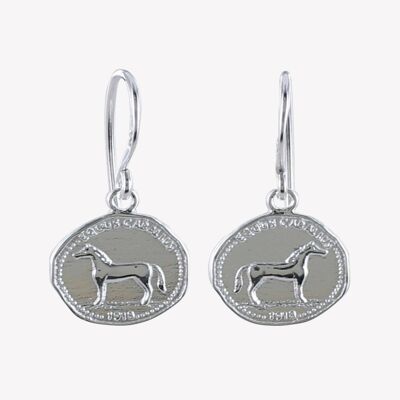 Horse Coin Earrings