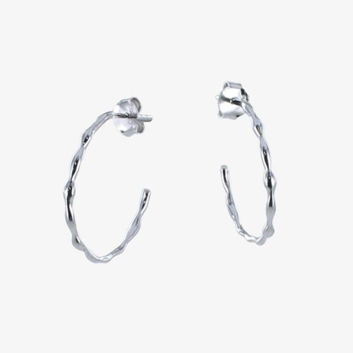 Sterling Silver Hula Hoop Earrings