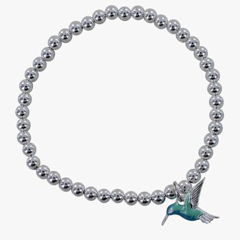 Charm Colibri en argent sterling 1