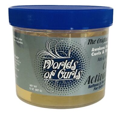 Worlds of Curls Gel Curl Activator per capelli molto secchi 32 oz (giallo)