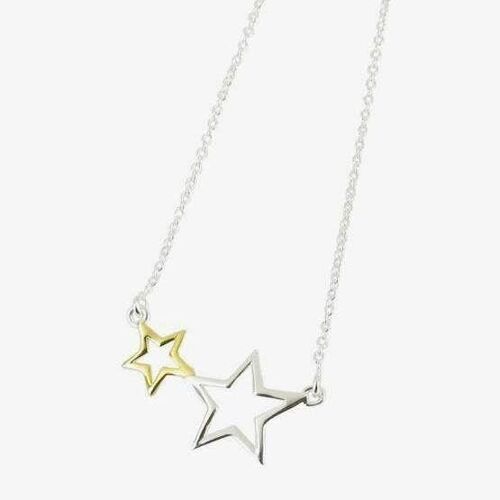 2 Star and Gold Necklace