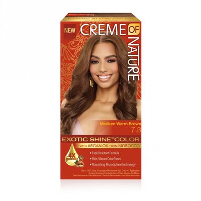 Creme of Nature Argan Color Castano Medio Caldo #7.3