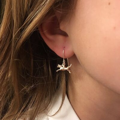 Racing Horse Earring Rose